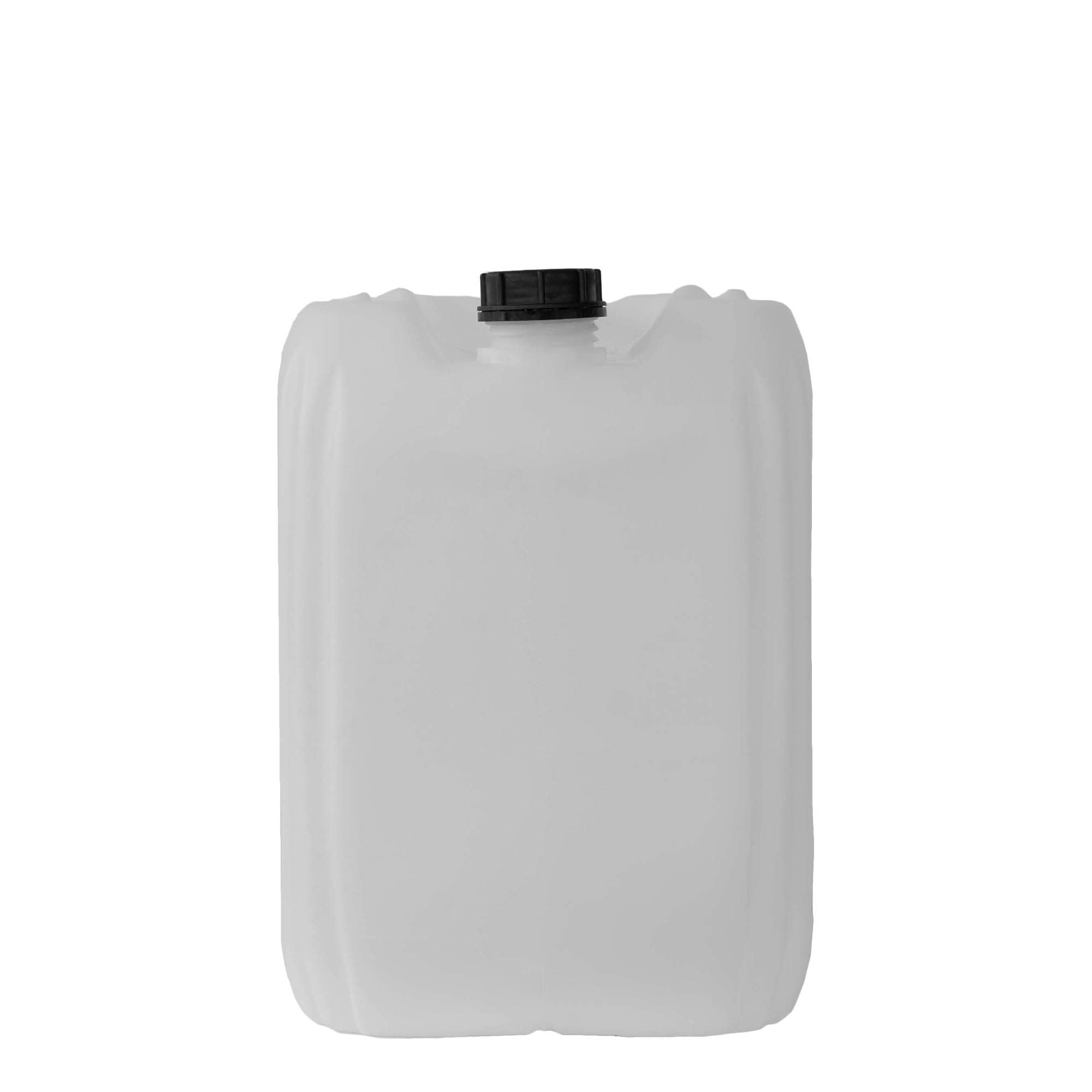 Canistră de 30 l, dreptunghiulară, material plastic HDPE, natur, închidere: ND 60