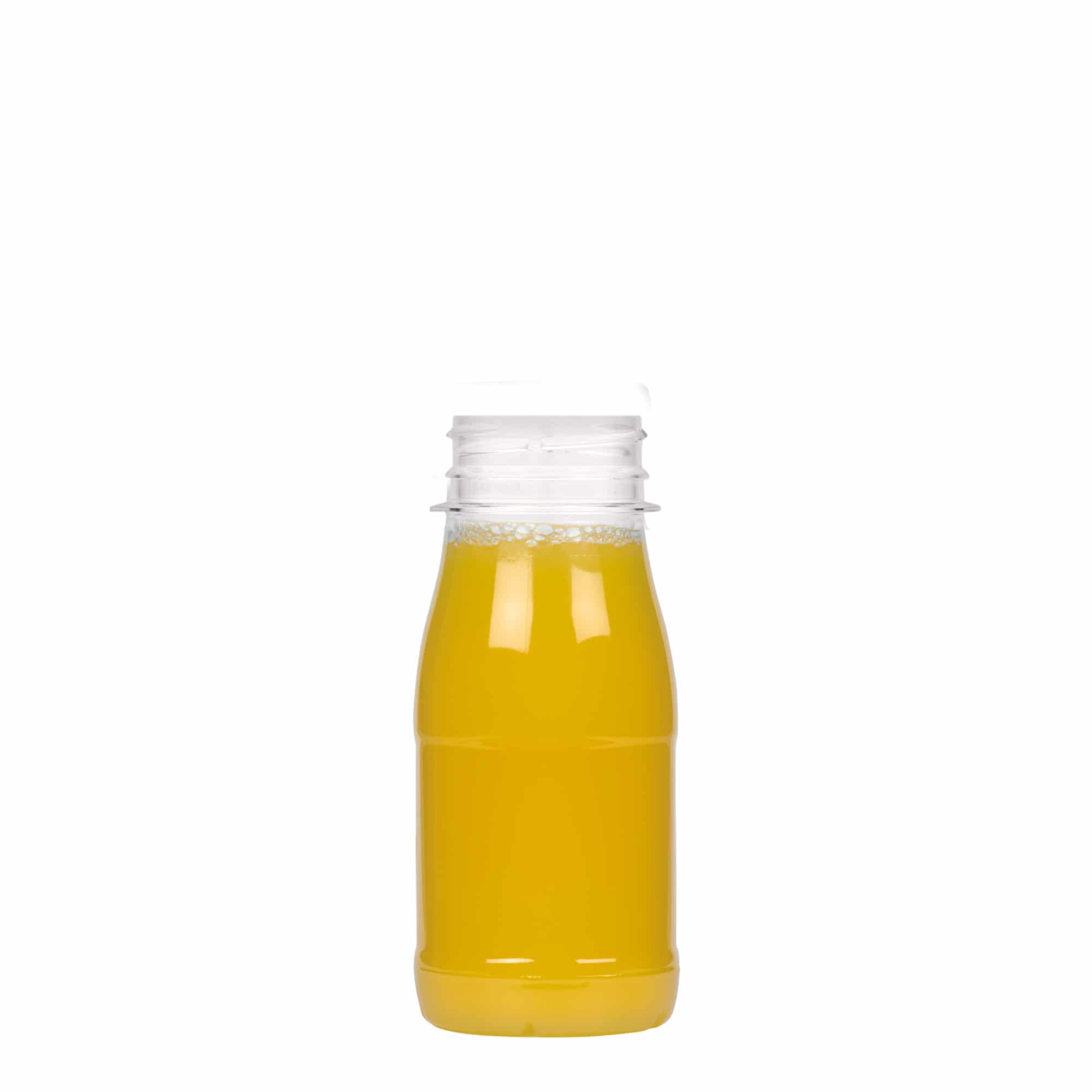 Sticlă PET de 150 ml „Milk and Juice”, material plastic, închidere: 38 mm