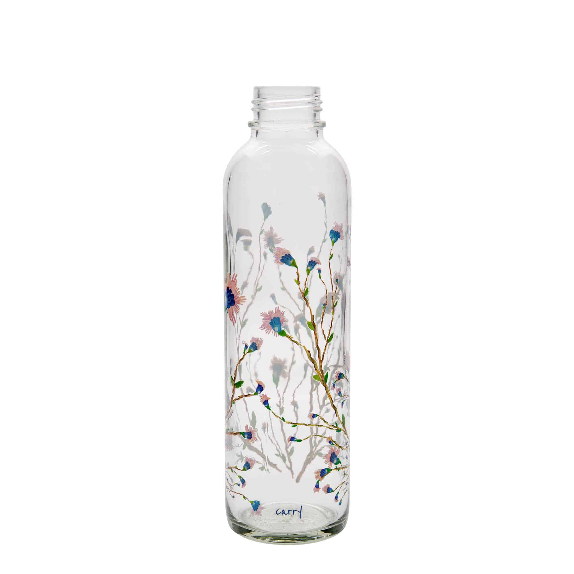 Sticlă de băut de 700 ml CARRY Bottle, motiv decorativ: Hanami, închidere: Capac filetat