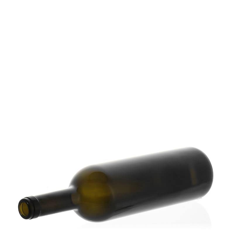 Sticlă de vin de 750 ml „Golia”, verde antic, închidere: Dop de plută