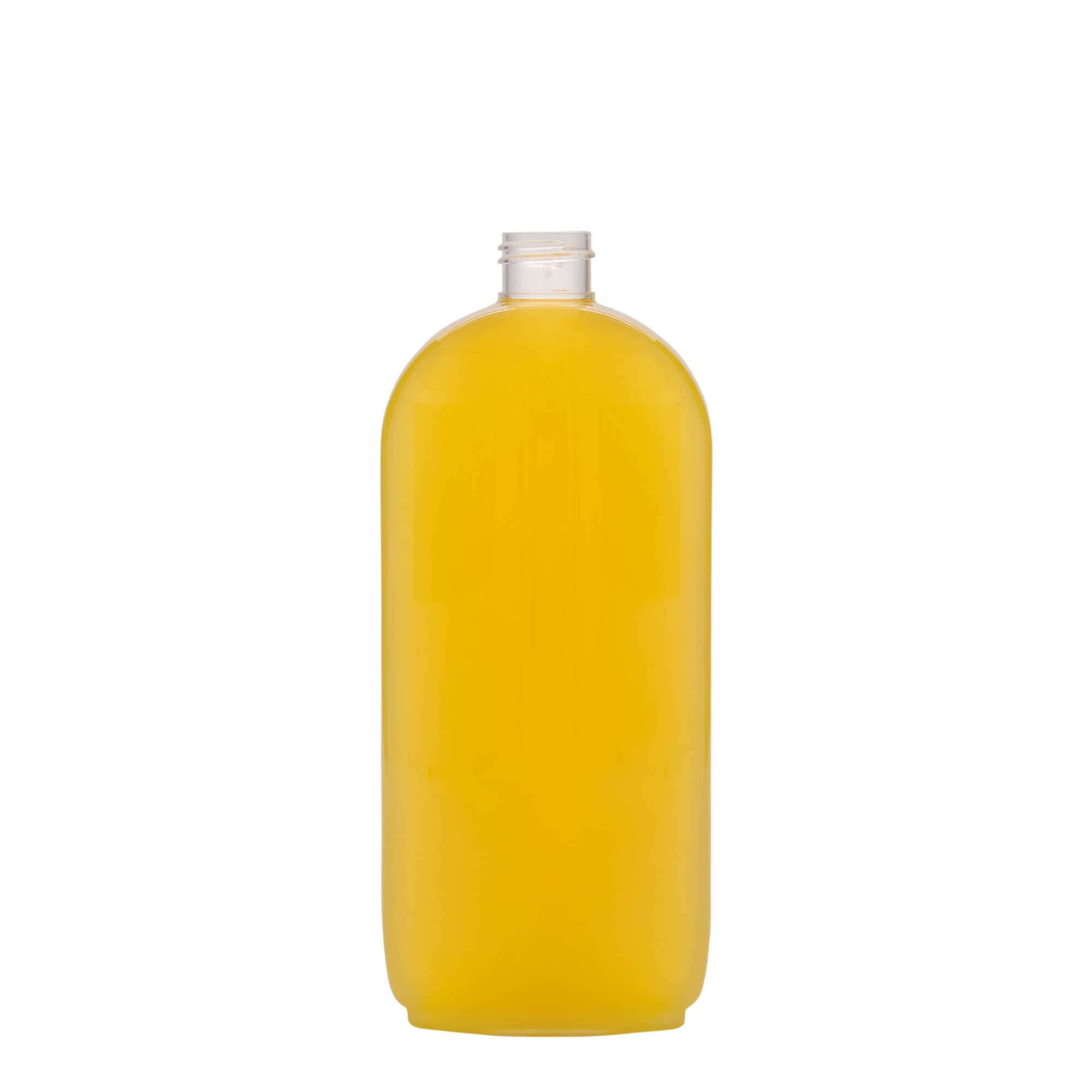 Sticlă PET de 500 ml „Iris”, ovală, material plastic, închidere: GPI 24/410