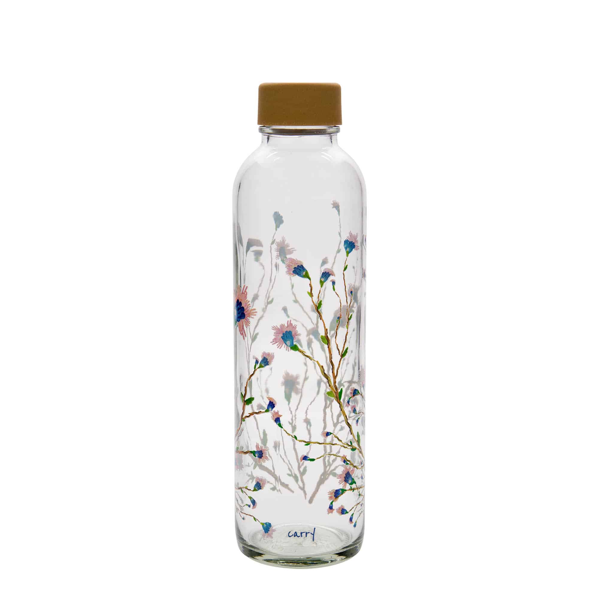 Sticlă de băut de 700 ml CARRY Bottle, motiv decorativ: Hanami, închidere: Capac filetat