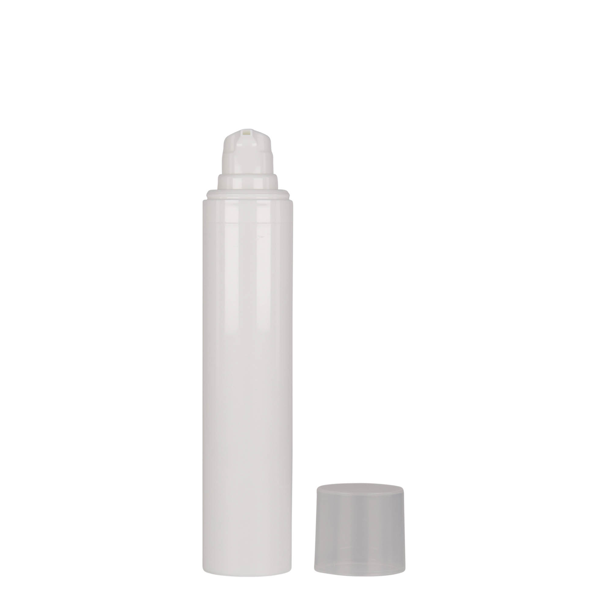 Dozator fără aer de 50 ml „Micro”, material plastic PP, alb