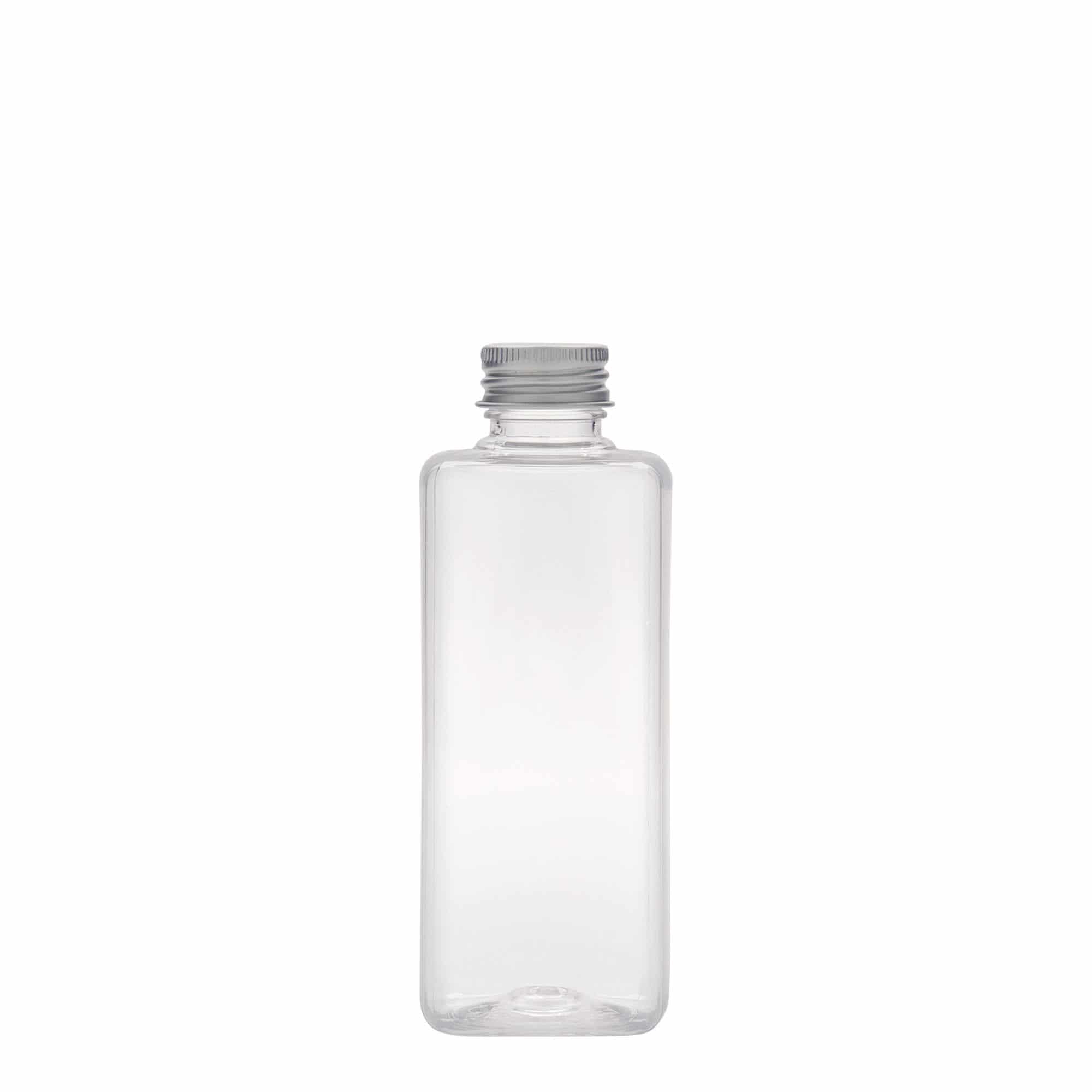 Sticlă PET de 200 ml „Karl”, pătrată, material plastic, închidere: GPI 24/410