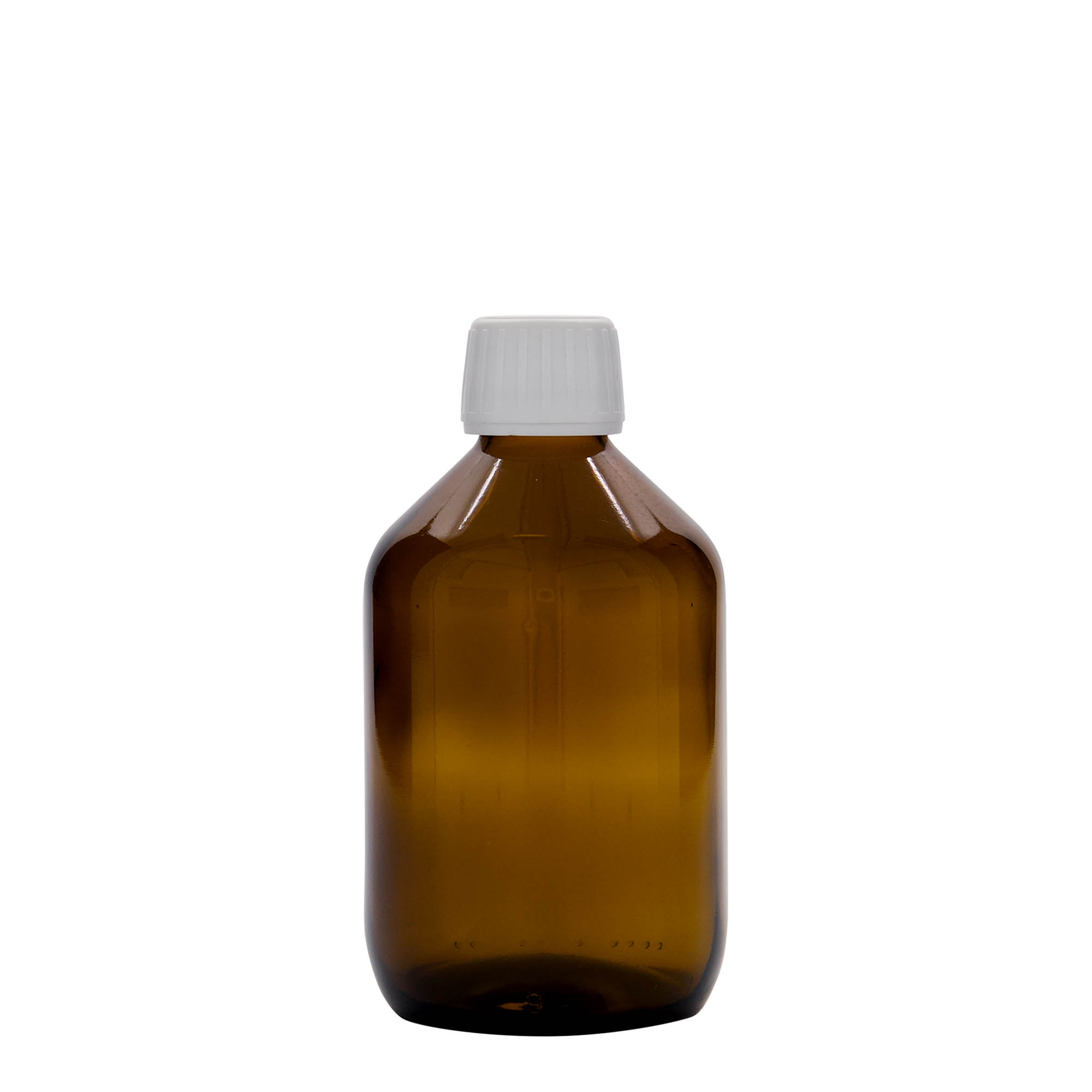 Sticlă medicinală de 300 ml, maro, sticlă, închidere: PP 28