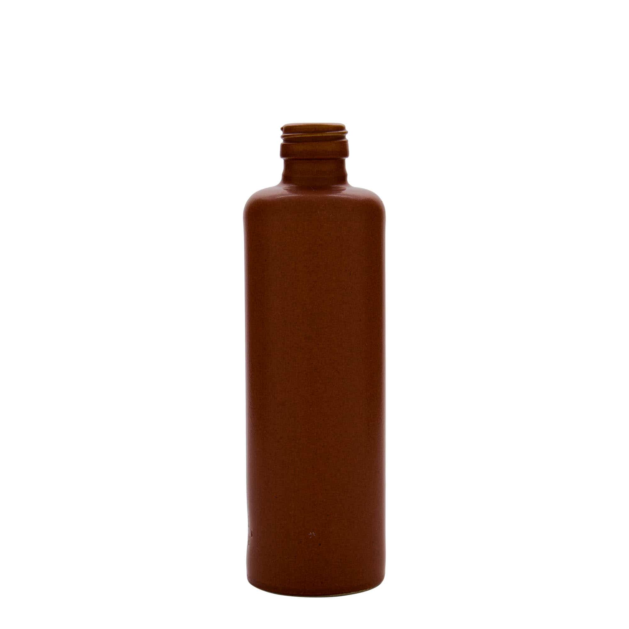 Ulcior de lut de 350 ml, ceramică, roșu-maro, închidere: PP 31,5