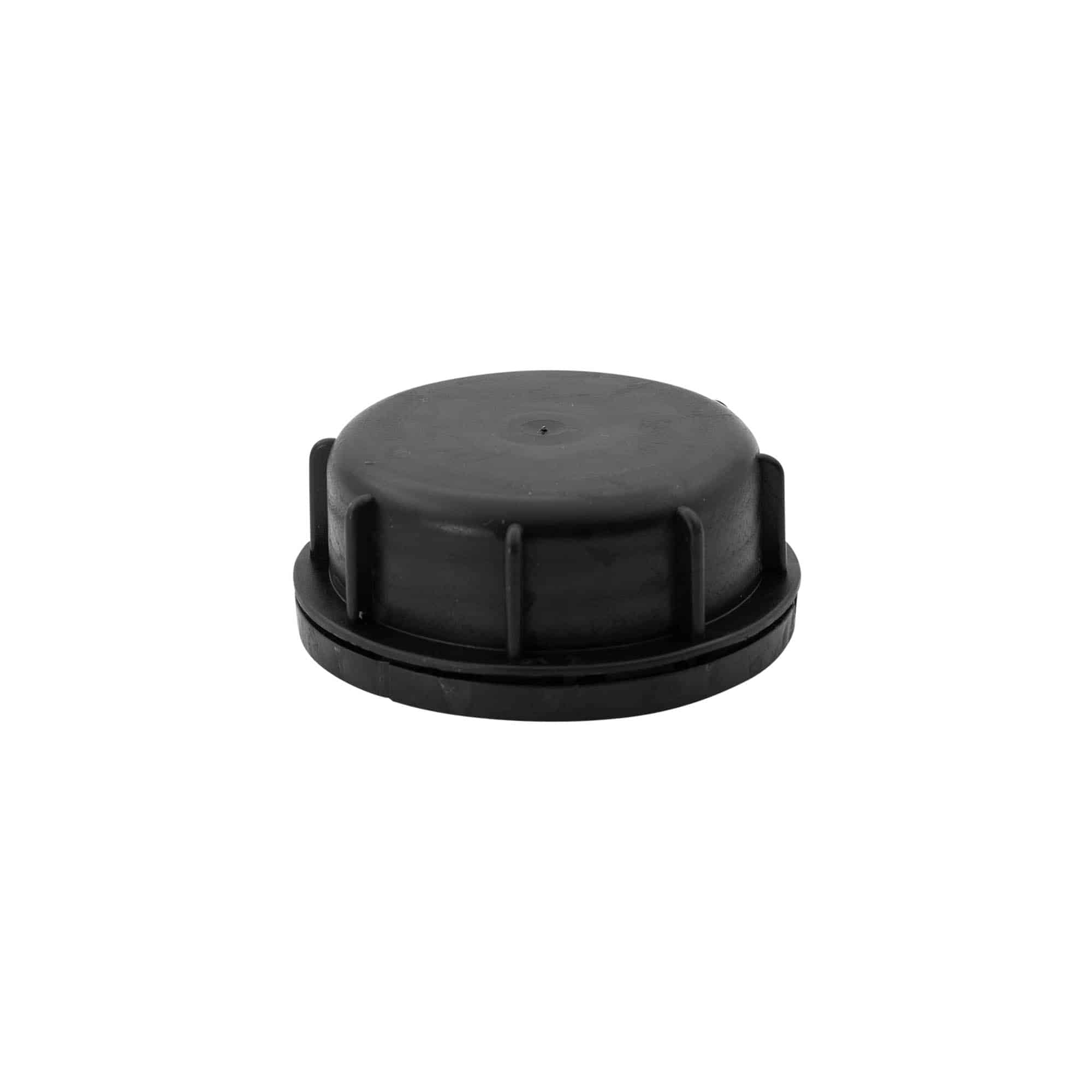 Capac filetat, material plastic PP, negru, pentru închidere: ND60