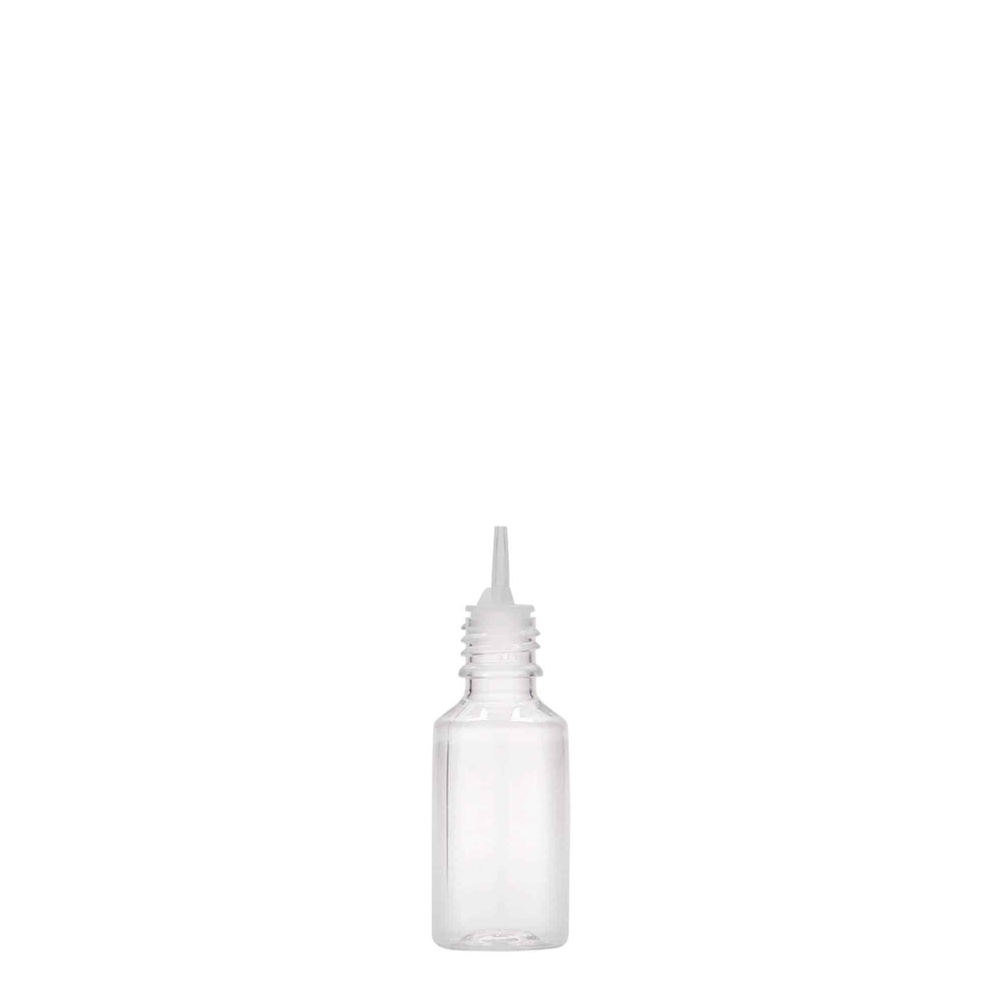 Sticlă PET de 10 ml „E-Liquid” cu sistem de închidere de calitate și siguranță pentru copii, material plastic, închidere: Capac filetat