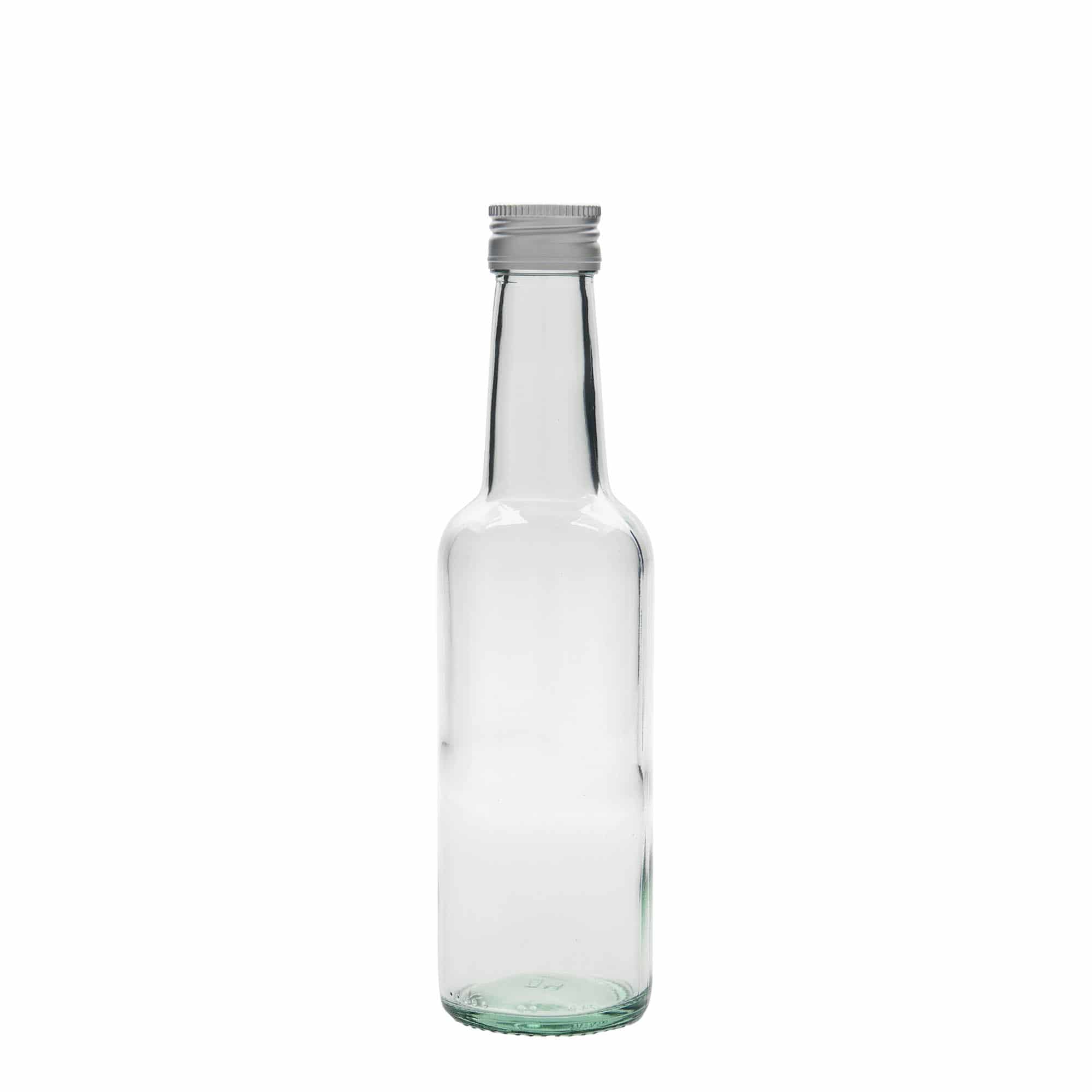 Sticlă din sticlă cu gât drept de 250 ml, închidere: PP 28