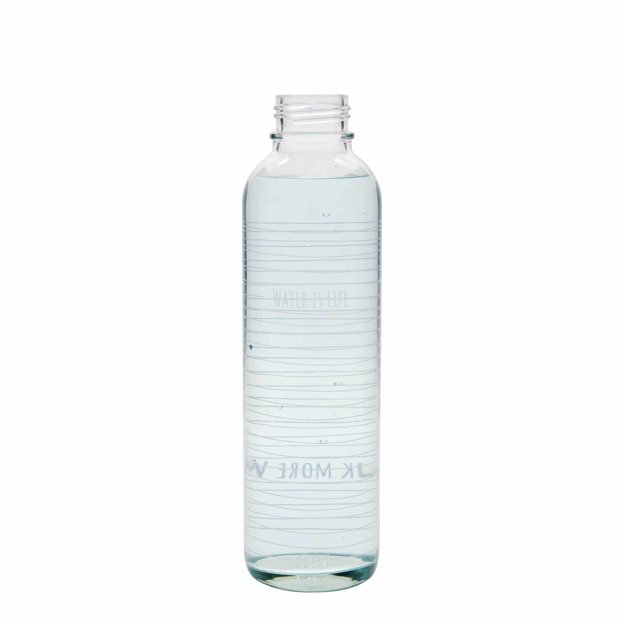 Sticlă de băut de 700 ml CARRY Bottle, motiv decorativ: Water is Life, închidere: Capac filetat