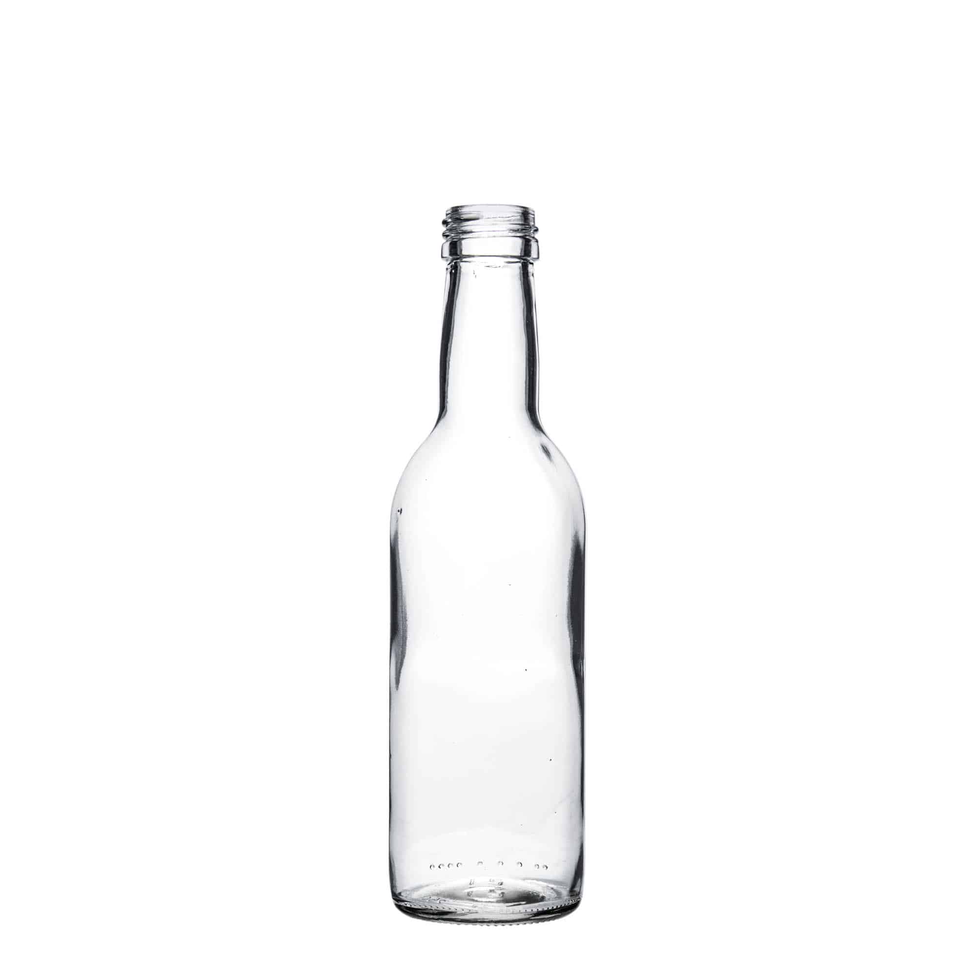 Sticlă din sticlă de 250 ml „Bordeaux”, închidere: PP 28