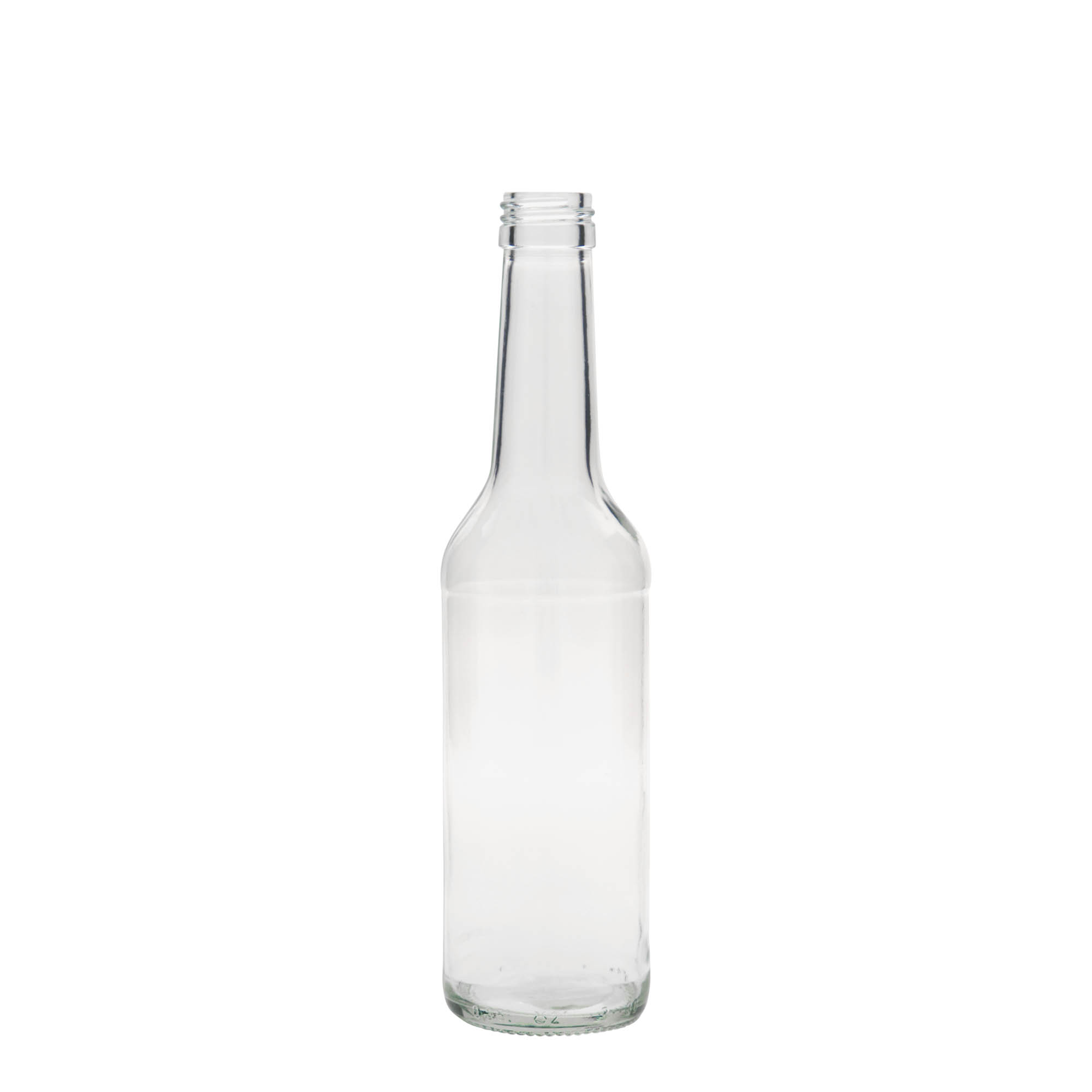 Sticlă din sticlă cu gât drept de 350 ml, închidere: PP 28